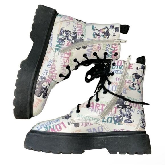Zara Disney Mickey Mouse Girls Kids Boots(Size 3) - Picture 6 of 11